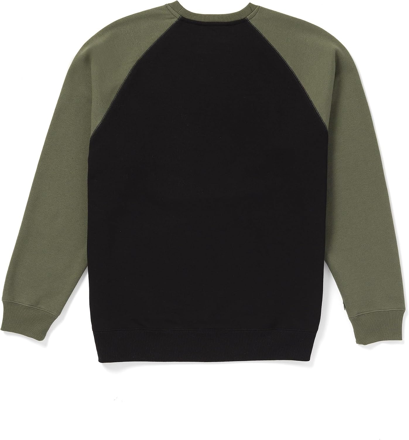 Volcom mens Roundabout Crew Fleece Sweatshirt – Soft Midweight Pullover Ribbed Cuffs Black Ink