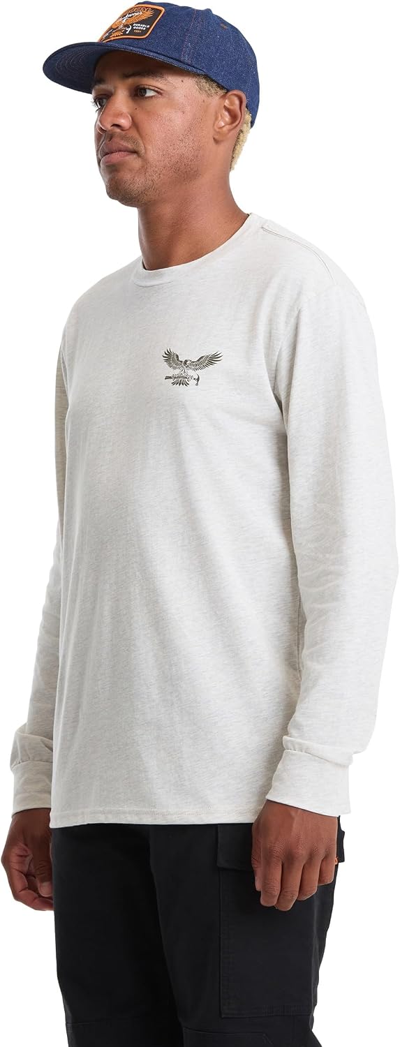 Volcom Men's Long Sleeve Workwear T-Shirt Stone Heather