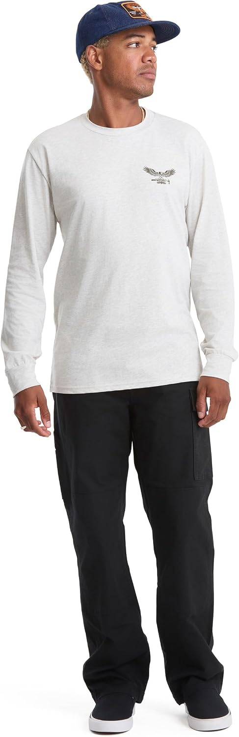 Volcom Men's Long Sleeve Workwear T-Shirt Stone Heather