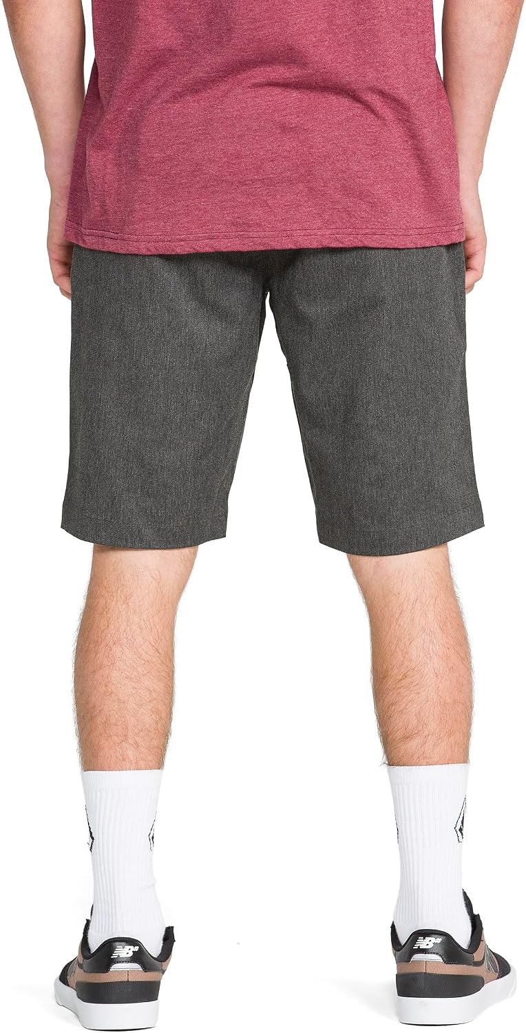 Volcom Men's Vmonty Chino Shorts – 22 Outseam, Relaxed Fit, Durable Cotton Fabric Charcoal Heather