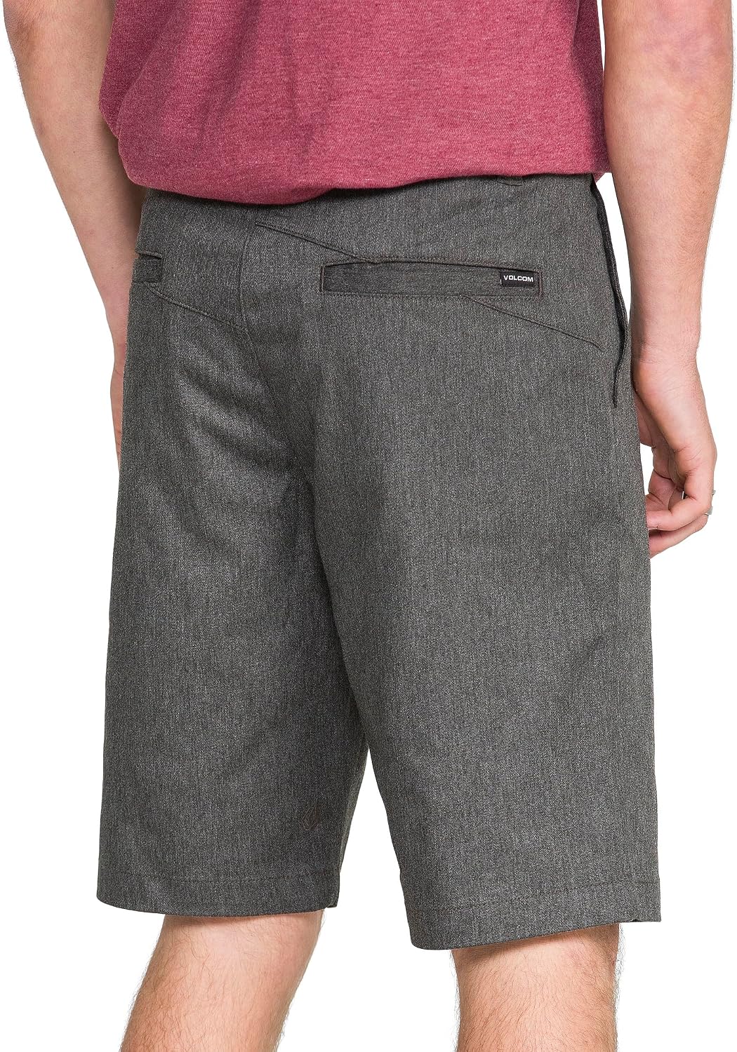 Volcom Men's Vmonty Chino Shorts – 22 Outseam, Relaxed Fit, Durable Cotton Fabric Charcoal Heather