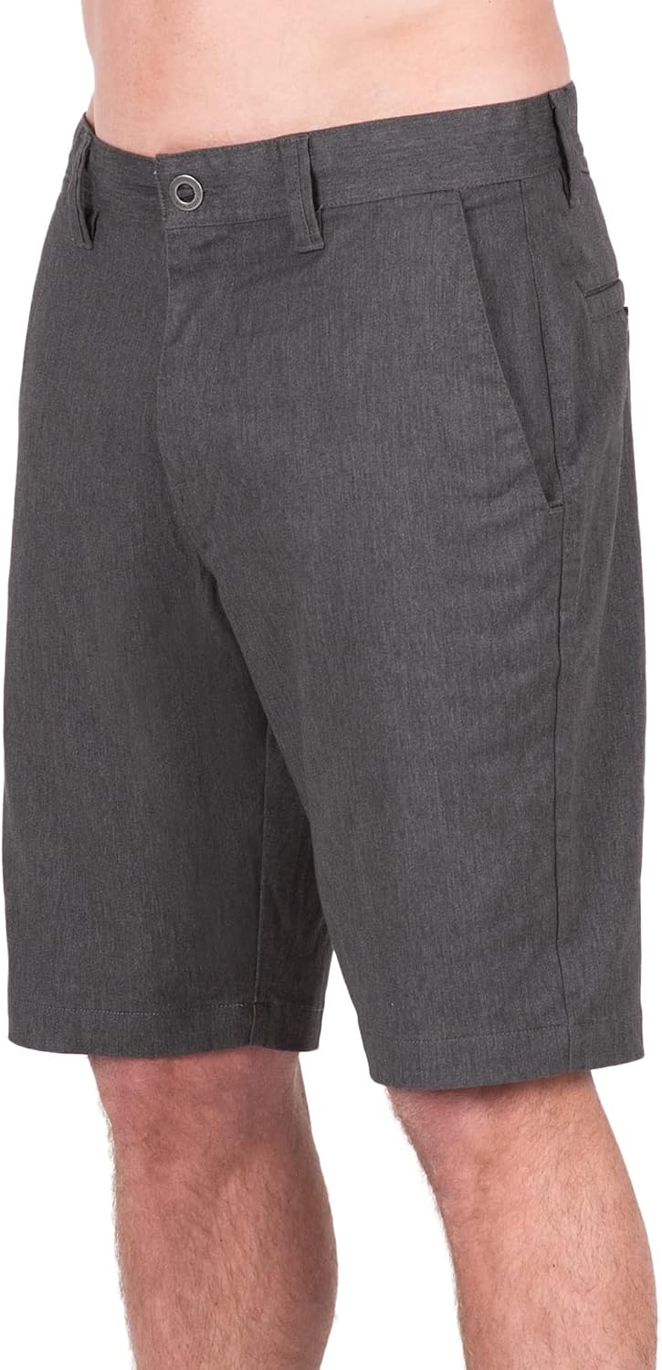Volcom Men's Modern Fit 21" Chino Short Charcoal Heather