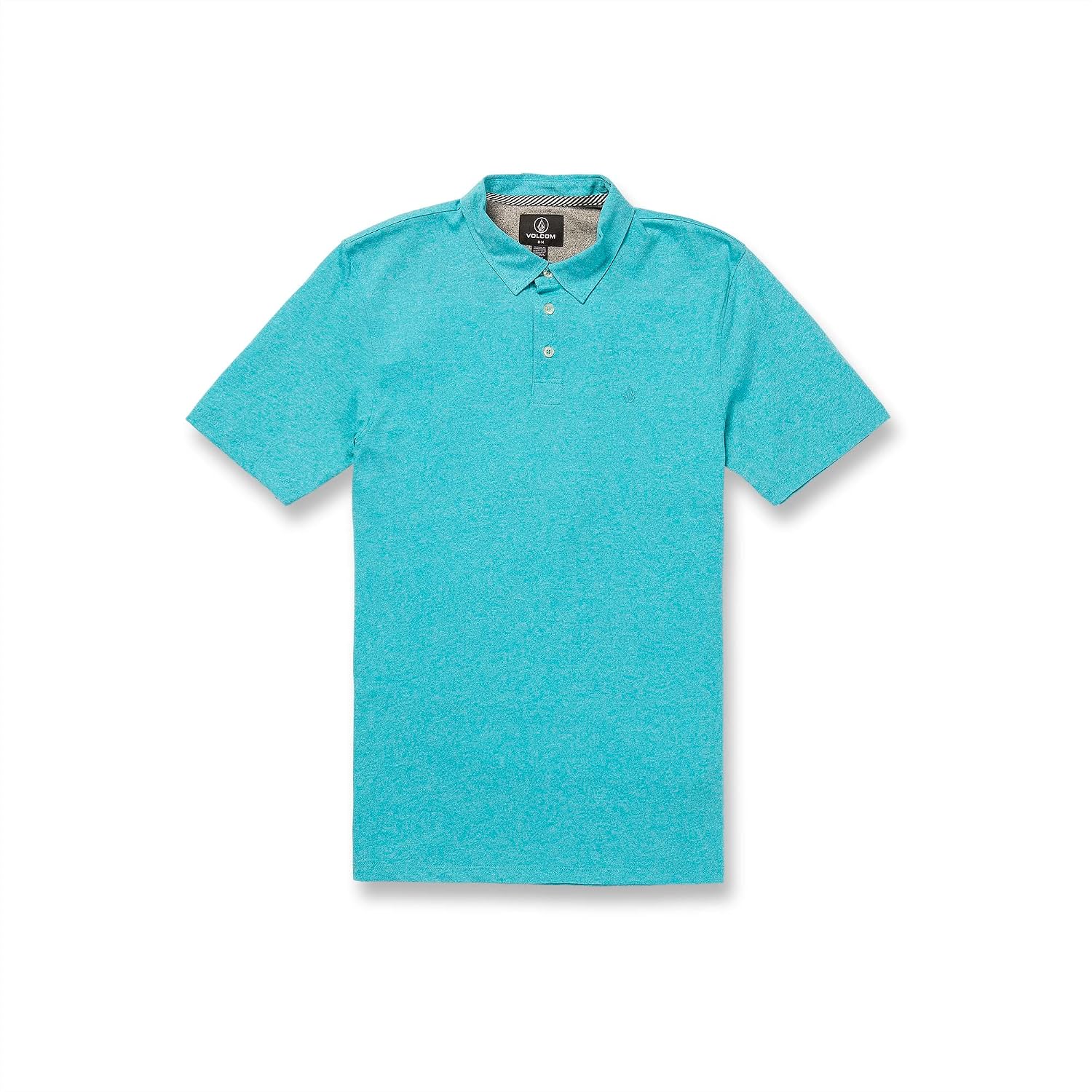 Volcom Men's Wowzer Modern Fit Short Sleeve Polo Shirt Electric Blue