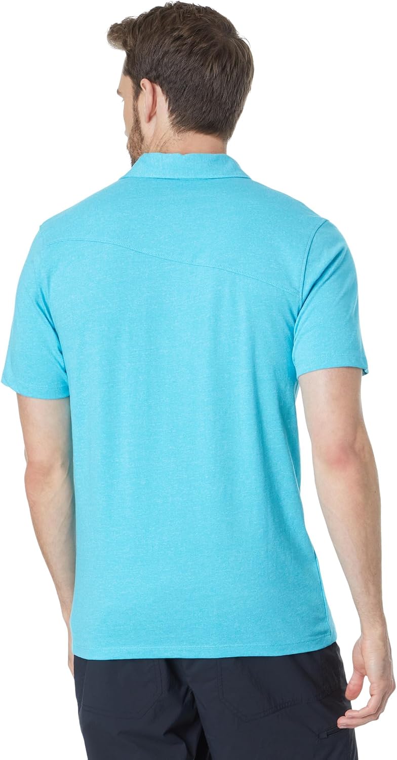 Volcom Men's Wowzer Modern Fit Short Sleeve Polo Shirt Electric Blue