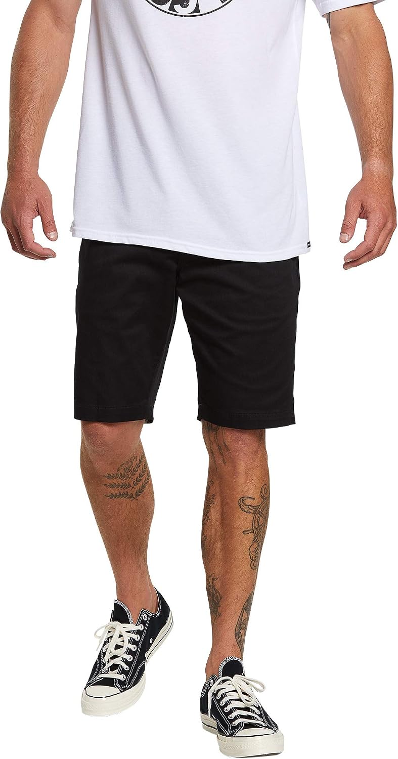 Volcom Men's Modern Fit 21" Chino Short Caviar