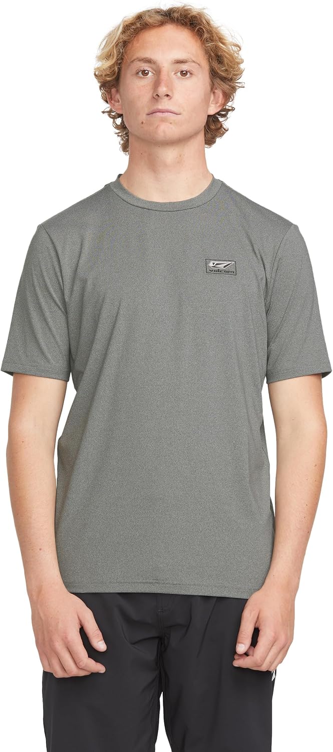 Volcom Deadly Stones Short Sleeve Rashguard Heather Grey Modstone