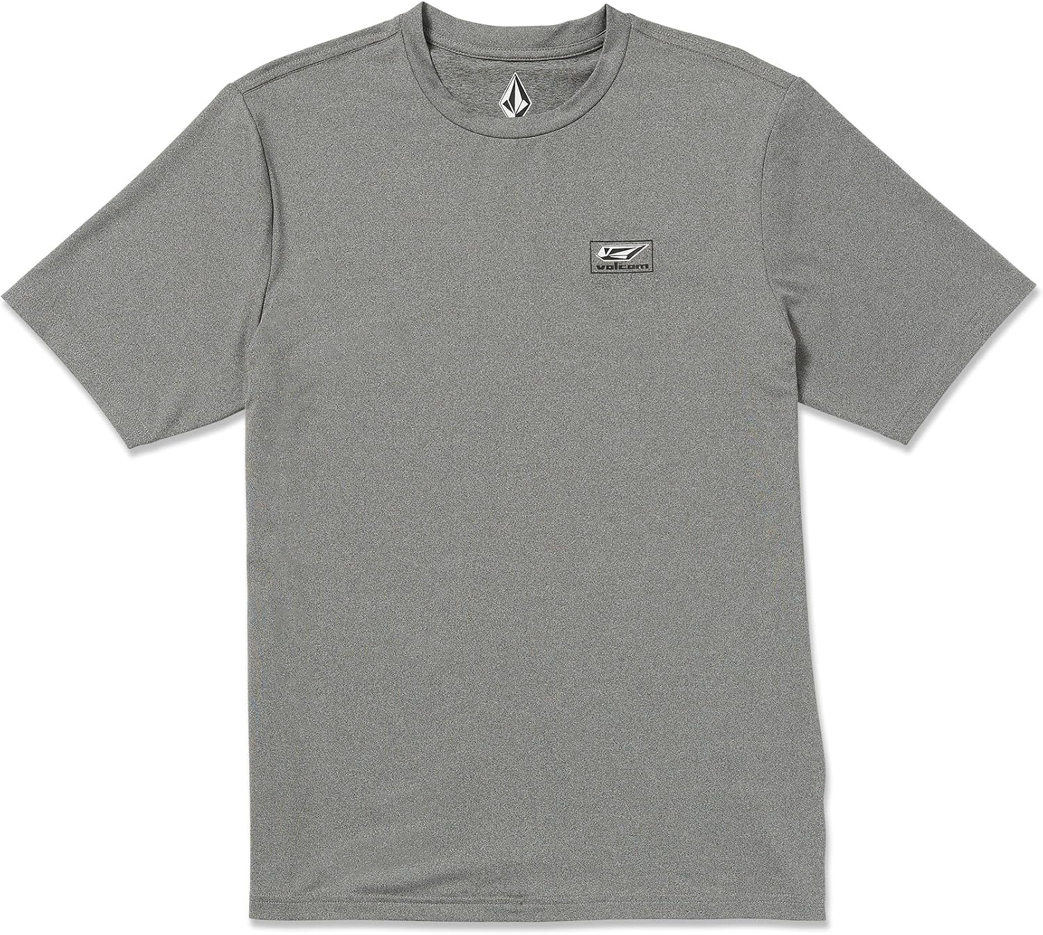 Volcom Deadly Stones Short Sleeve Rashguard Heather Grey Modstone