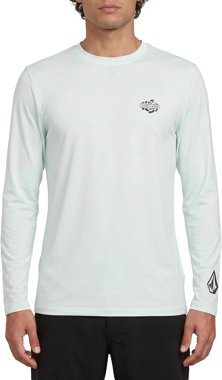 Volcom Taunt Loose Fit Long Sleeve Rashguard Cloud Blue