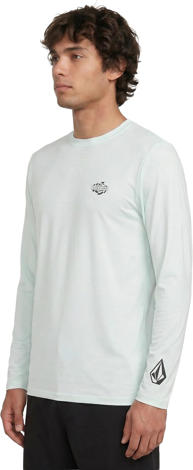 Volcom Taunt Loose Fit Long Sleeve Rashguard Cloud Blue