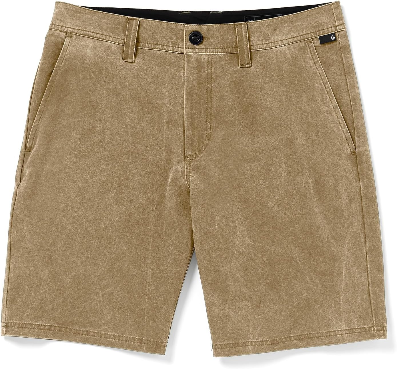 Volcom Men's Stone Faded Hybrid Quick Dry Shorts Dark Khaki