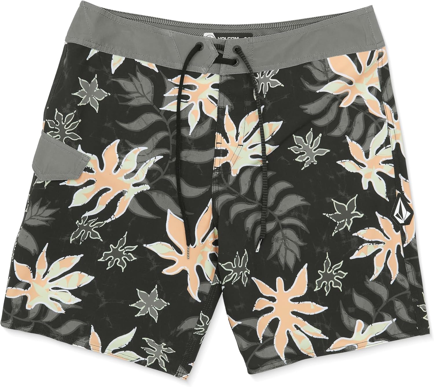 Volcom Men's 19" Mod-Tech Board Shorts- Performance UPF 50+ Sun Protection Quick-Dry Swim Bottoms Floral