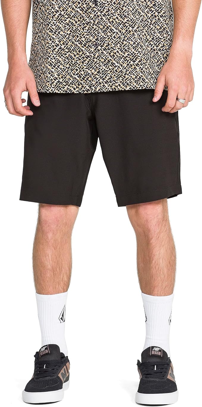 Volcom Men's Kerosene 21" Hybrid Chino Shorts Quick-Dry Stretch Fabric Sun Faded Indigo