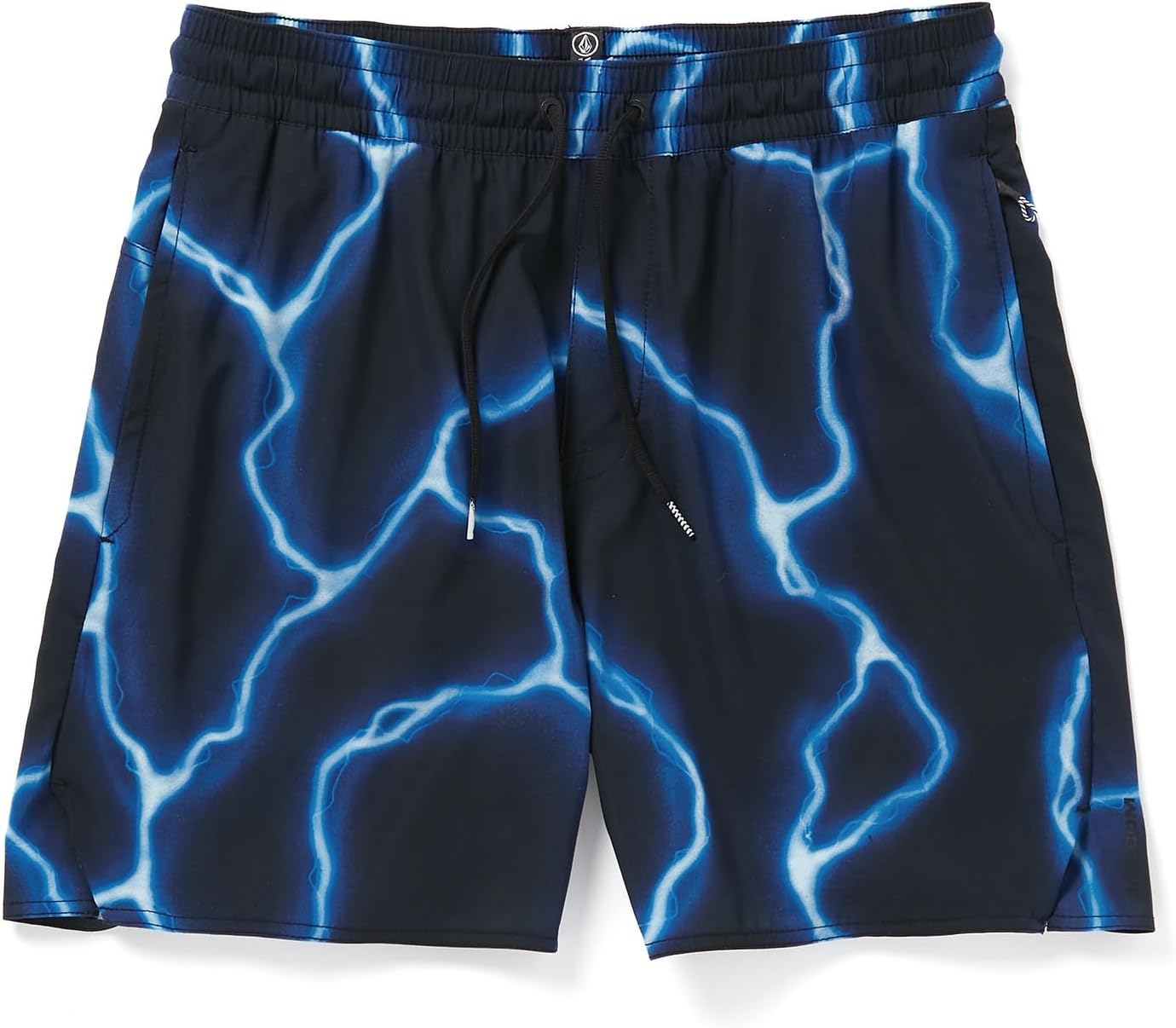 Volcom Men's Steppen Ew 17" Elastic Waist Short Black Fa