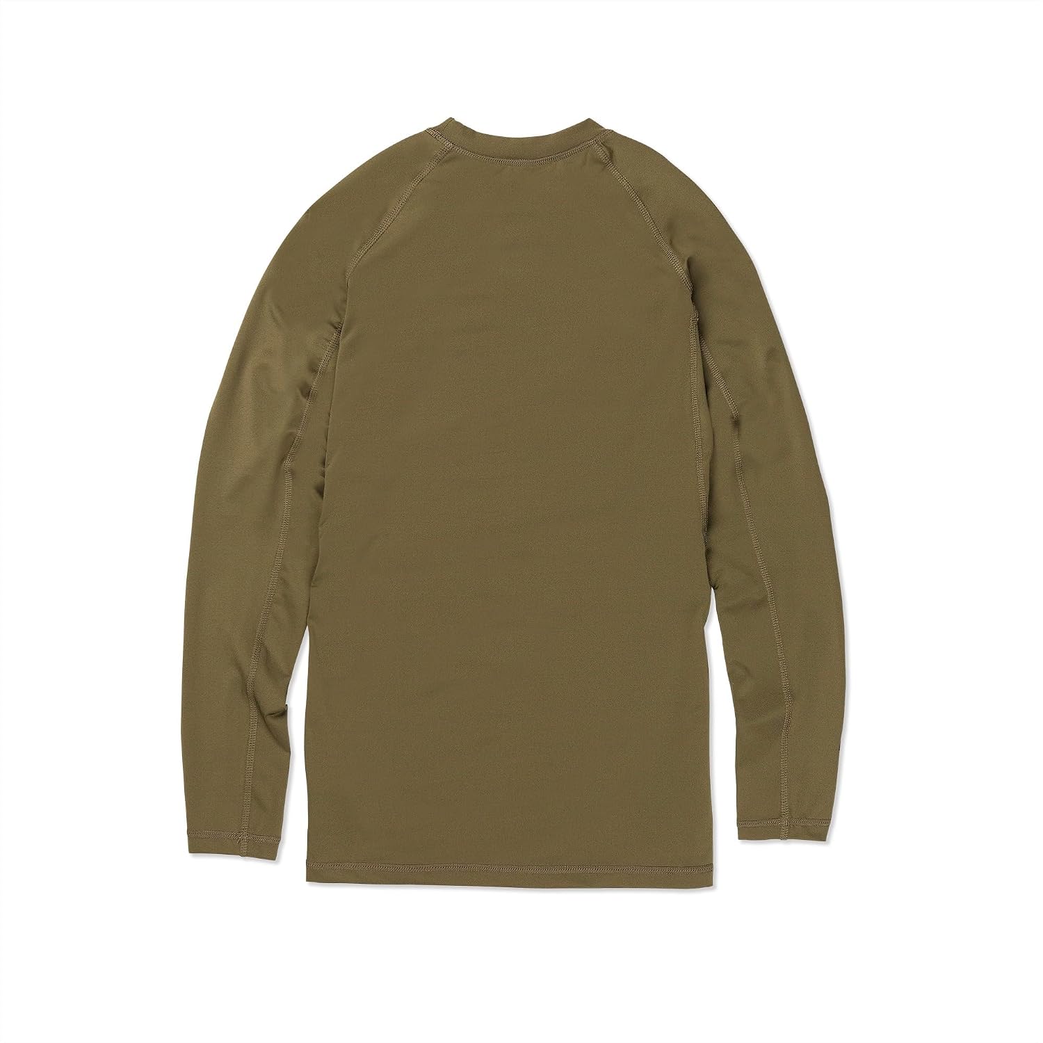 Volcom Men's Compression Fit Long Sleeve Rashguard – UPF 50+ Sun Protection, Quick-Dry Performance Shirt Olive