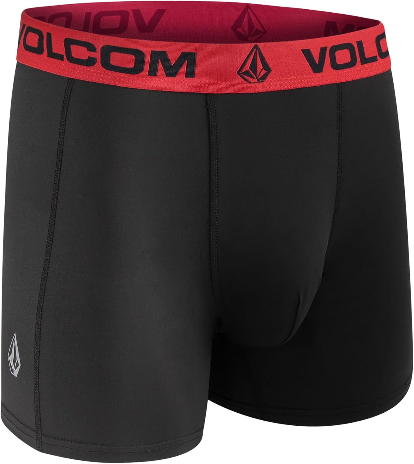 Volcom Mens Boxer Briefs 4 Pack Poly Spandex Performance Boxer Briefs Underwear GreyBlackPurpleNavy