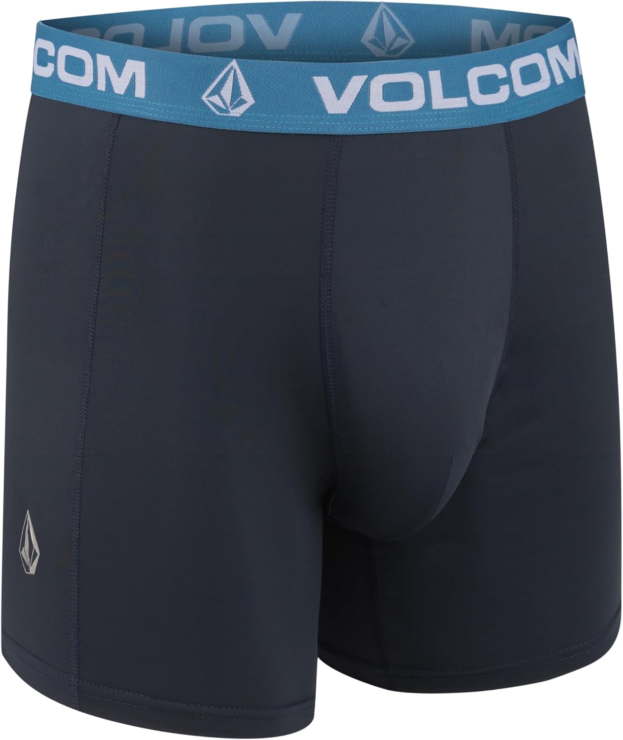 Volcom Mens Boxer Briefs 4 Pack Poly Spandex Performance Boxer Briefs Underwear GreyBlackPurpleNavy