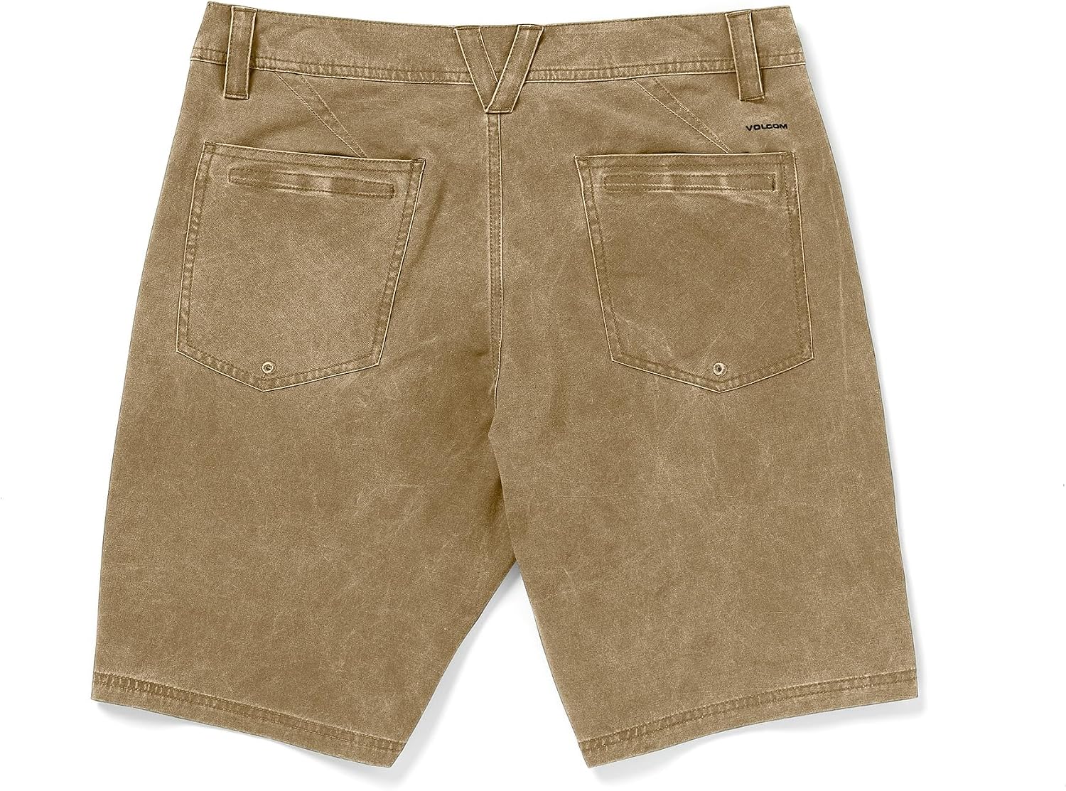 Volcom Men's Stone Faded Hybrid Quick Dry Shorts Dark Khaki