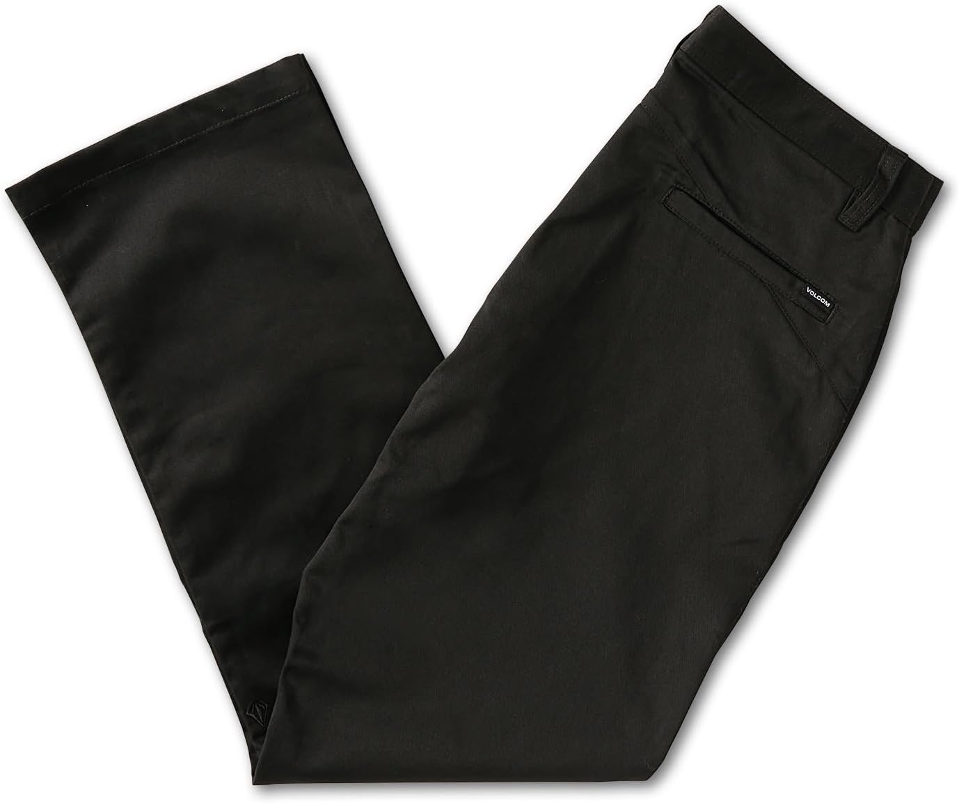 Volcom Men's Frickin Skate Loose Baggy Fit Chino Pants – Relaxed Tapered 17″ Leg Opening, 30″ Inseam Black Skate