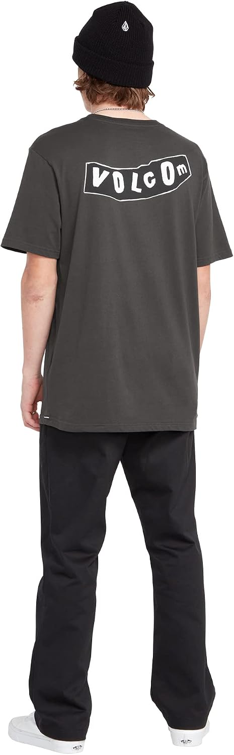 Volcom Men's Frickin Skate Loose Baggy Fit Chino Pants – Relaxed Tapered 17″ Leg Opening, 30″ Inseam Black Skate