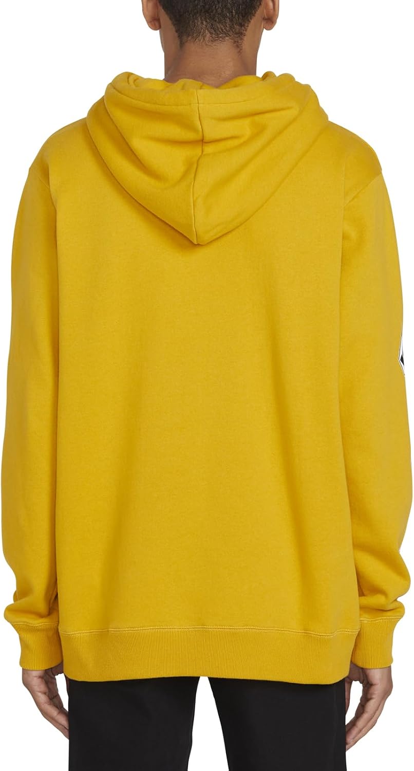 Volcom Men's Iconic Stone Pullover Hoodie Fleece Sweatshirt Gold