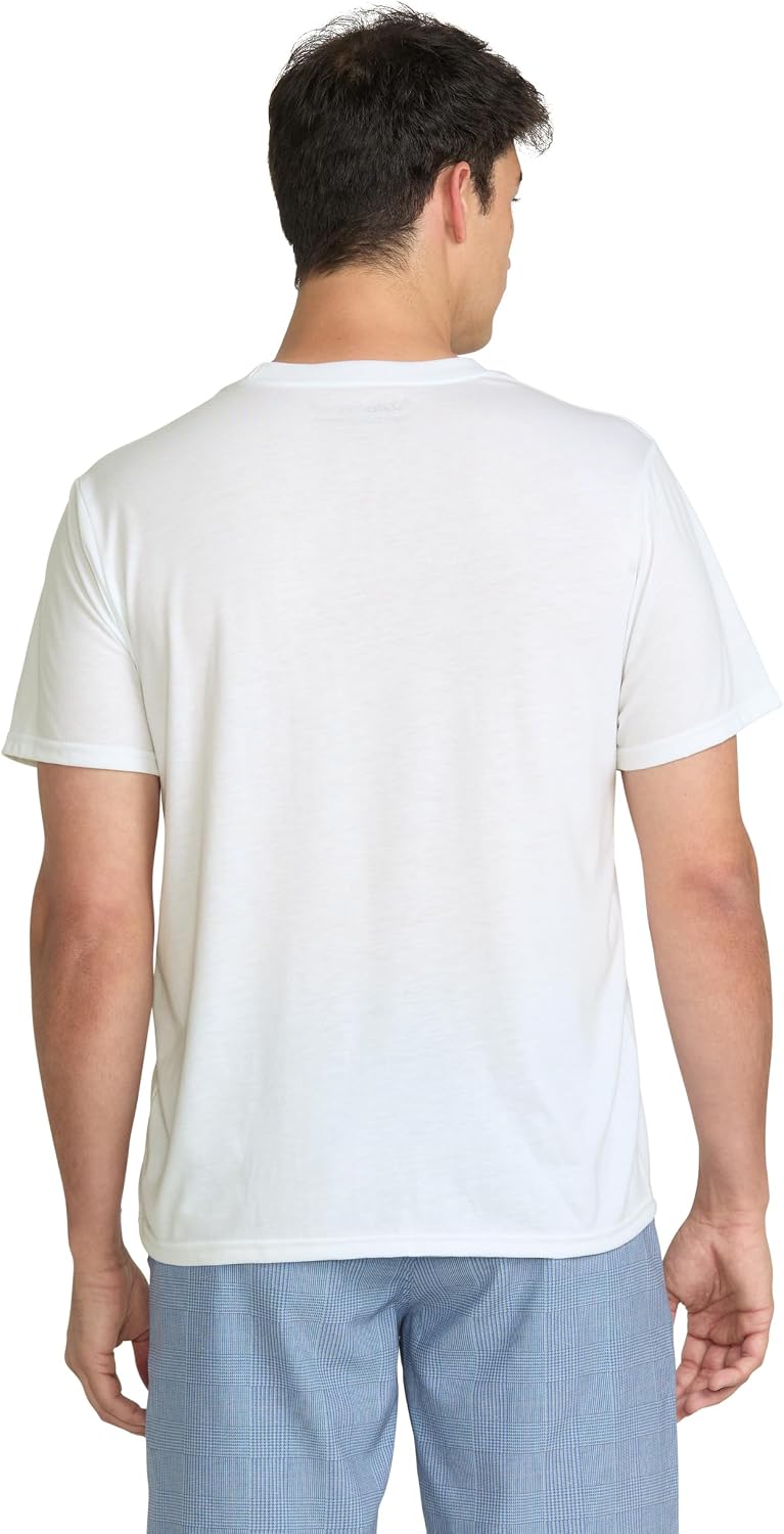 Volcom Men's Stone Tech Short Sleeve Quick Drying Tee White
