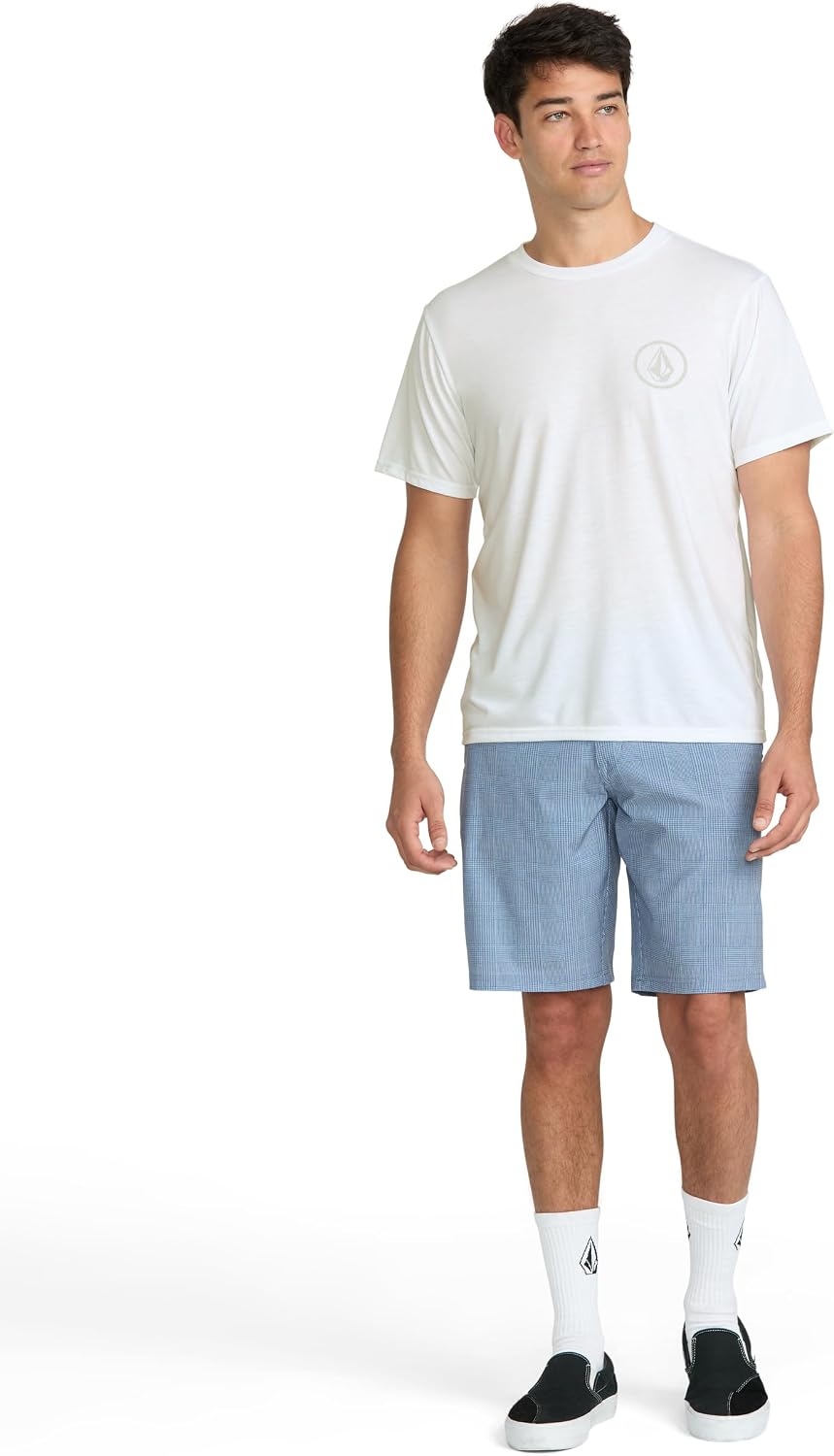 Volcom Men's Stone Tech Short Sleeve Quick Drying Tee White