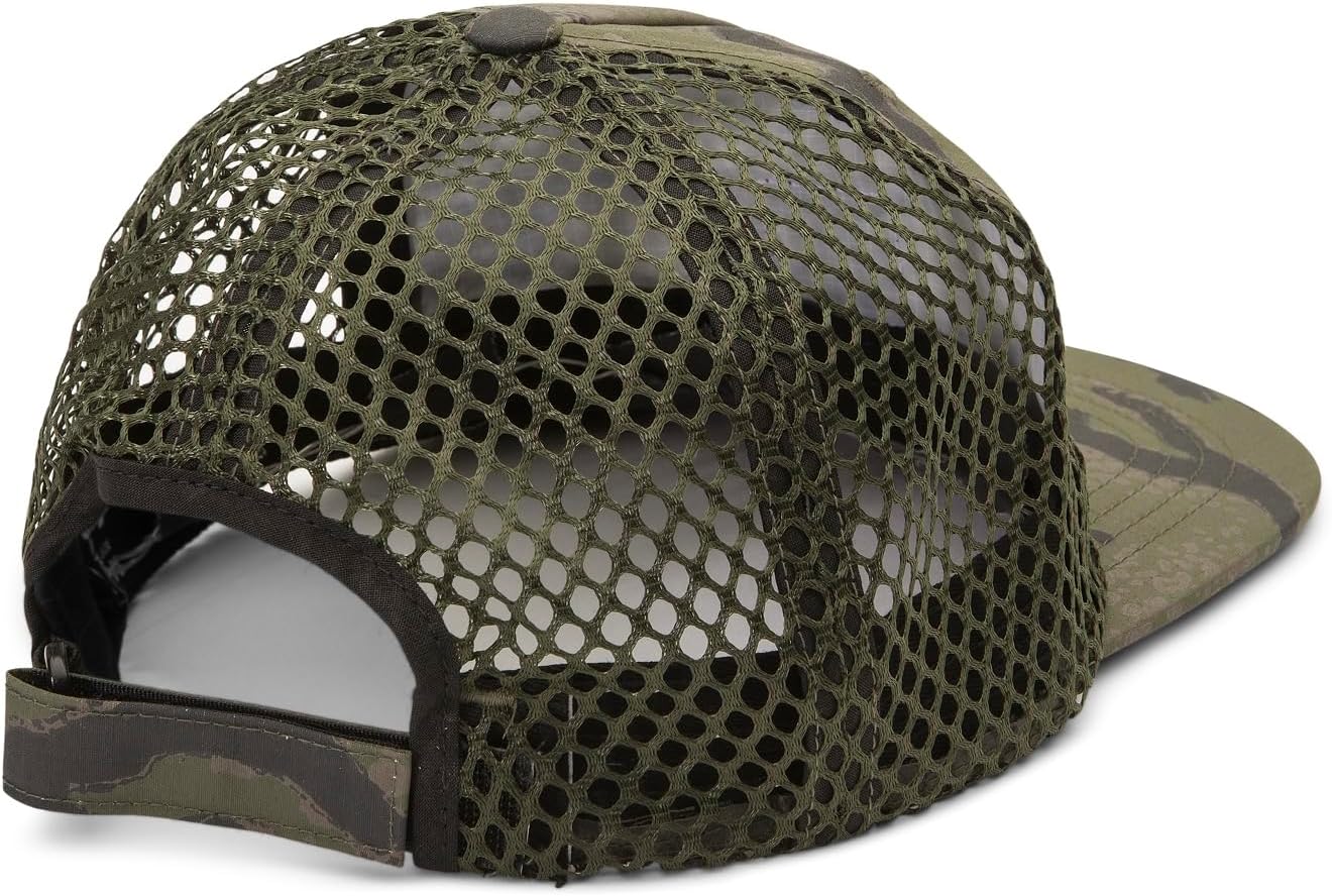 Volcom Men's Mesh Trucker Hat - Adjustable Snapback Cap, Breathable Structured Front Panel Squadron Green