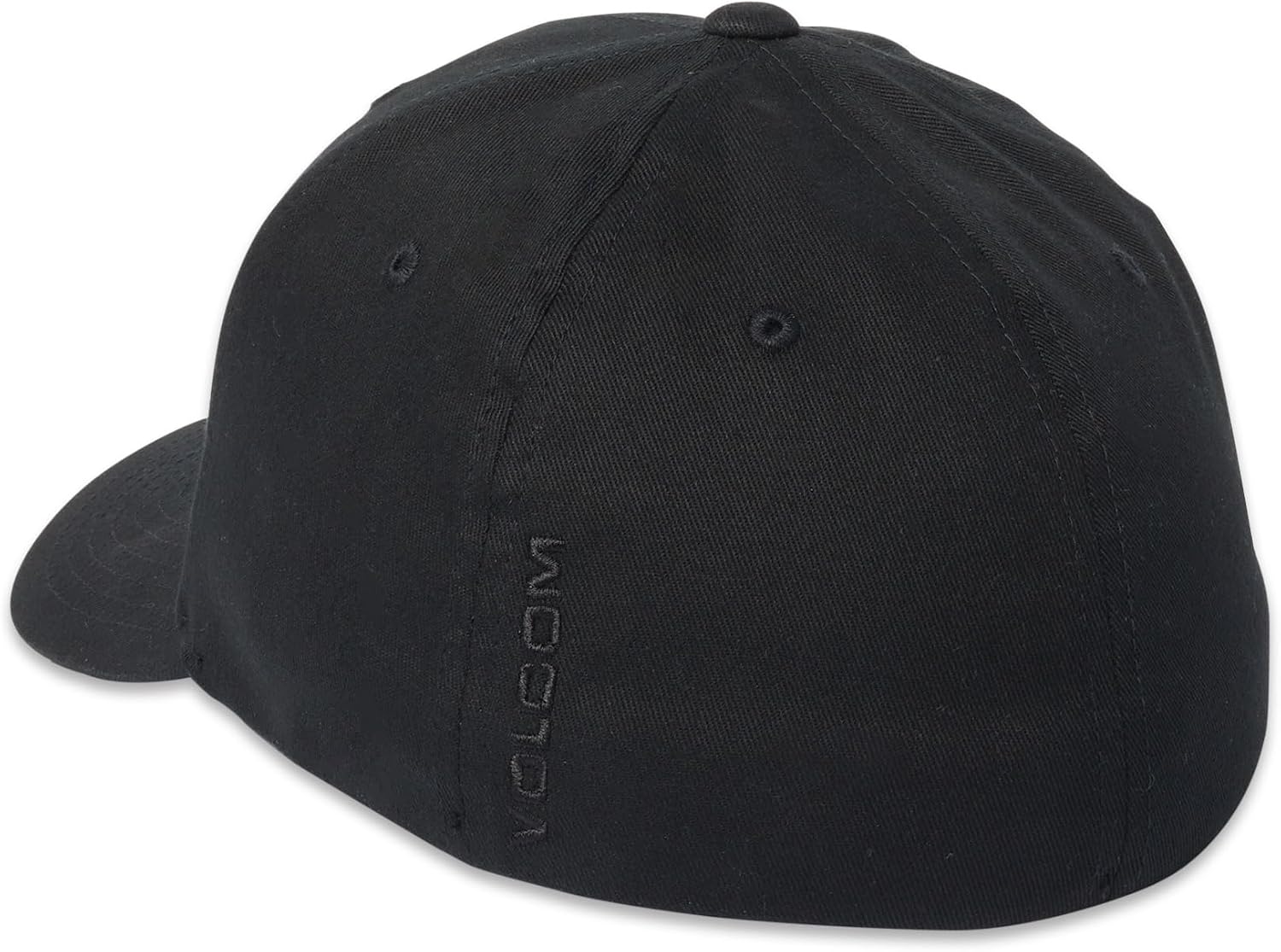 Volcom Men's Full Stone Heather Xfit Hat Black on Black
