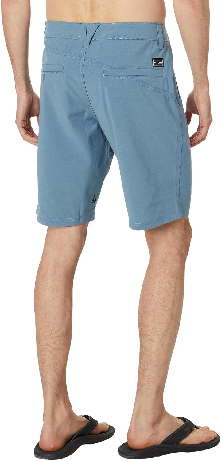 Volcom Men's Regular Frickin Cross Shred 20" Hybrid Water Repellent Short Stone Blue 1