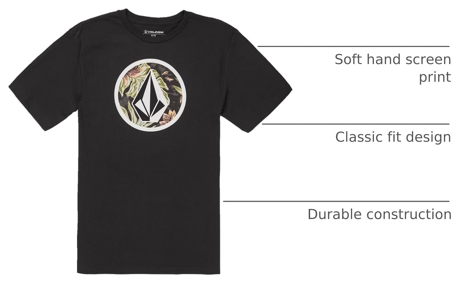 Volcom Men's Circle Stone SST Black Circle