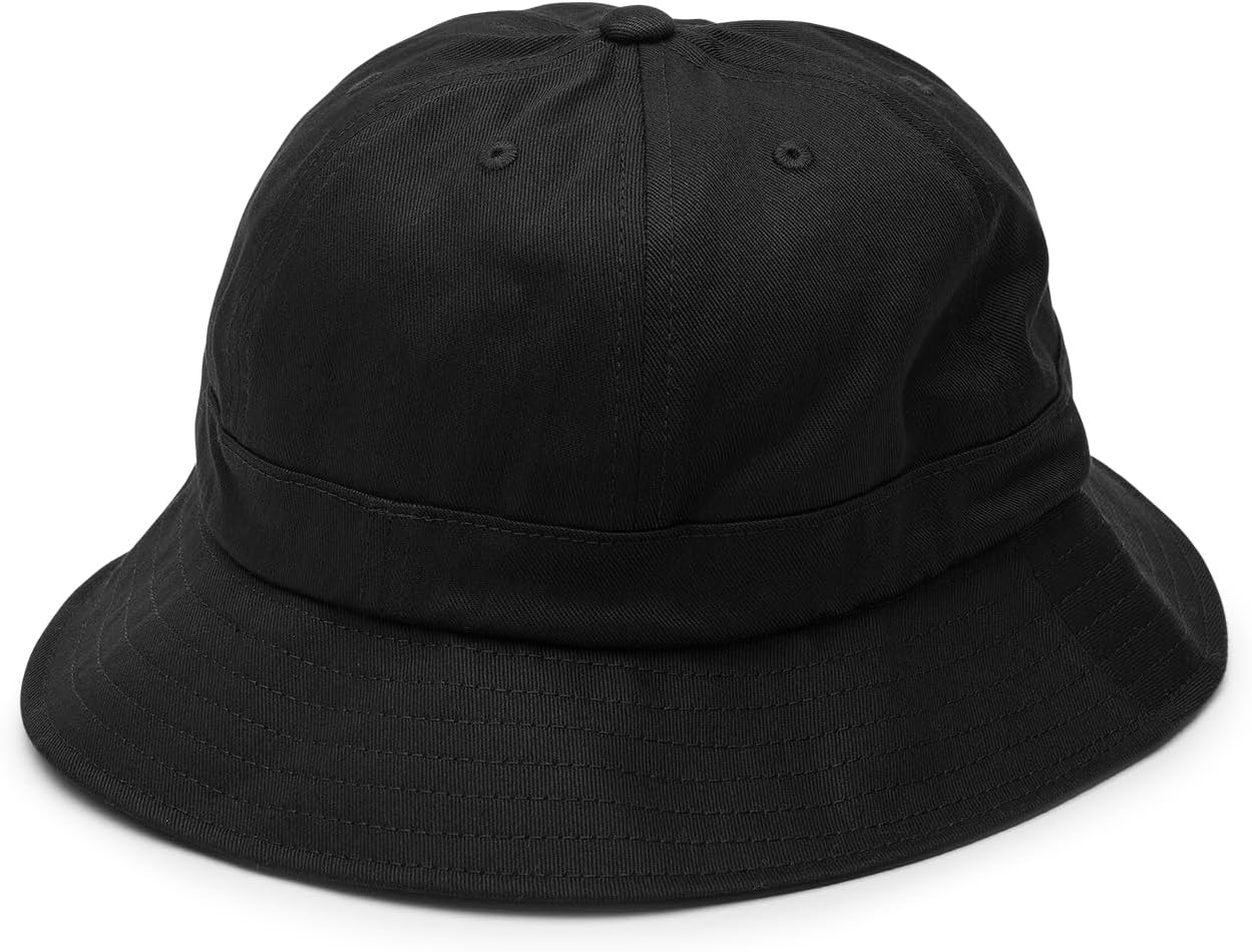 Volcom Men's Froth Bucket Hat – Lightweight Wide Brim Sun Hat Black