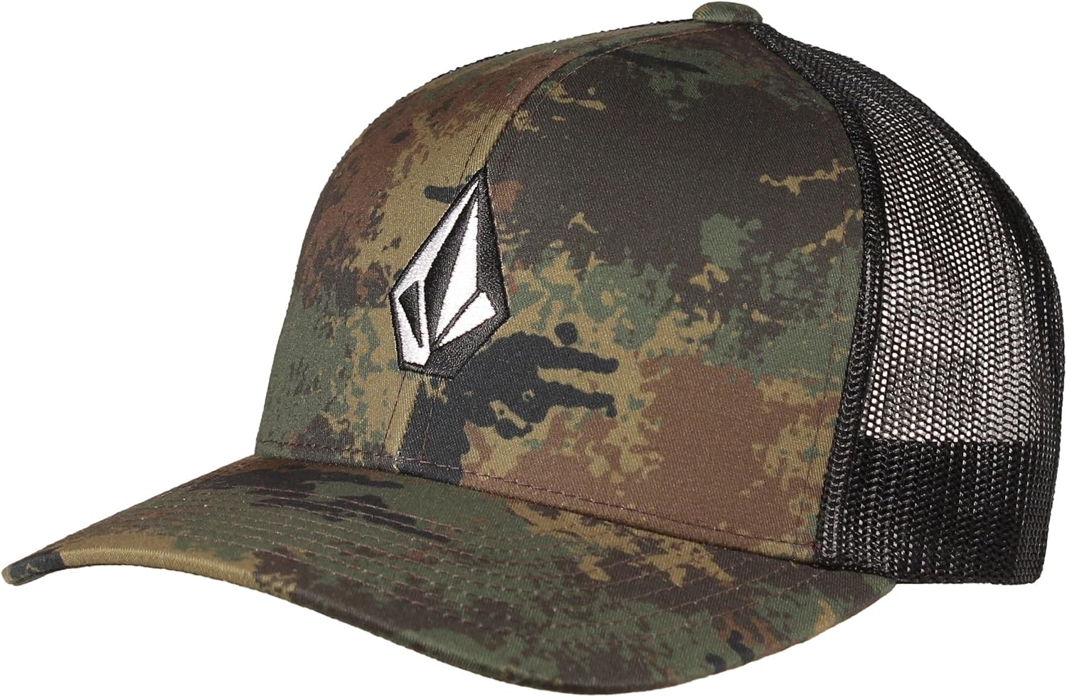 Volcom Men's Cheese Trucker Hat – 6-Panel Mesh Back Snapback Cap Green Combo