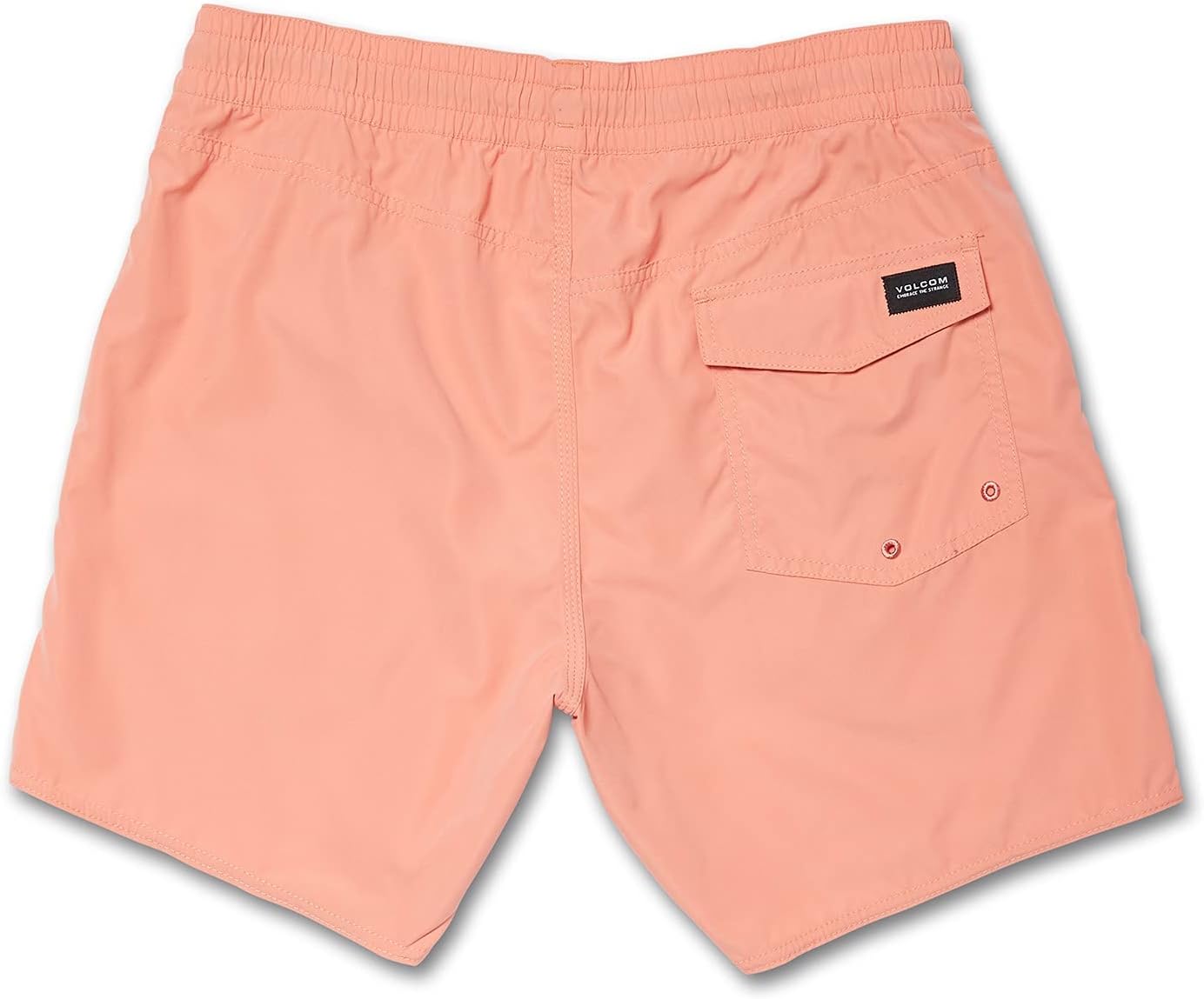 Volcom Men's 16" Elastic Waist Swim Trunks- Stretchable, UPF 50+, Quick Dry Swim Bottoms Terra