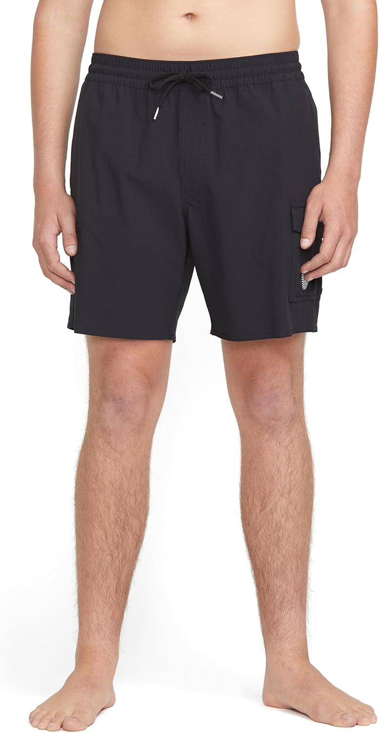 Volcom Beach Bunch 17" Trunks Jet Blk