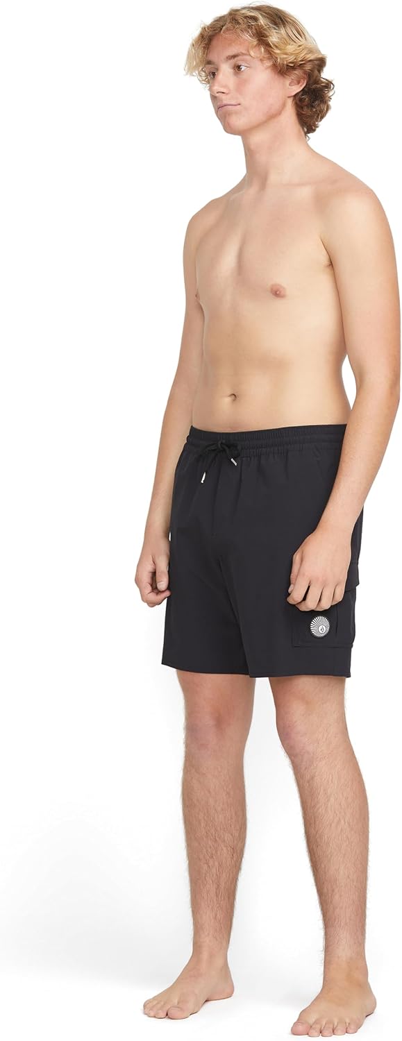 Volcom Beach Bunch 17" Trunks Jet Blk