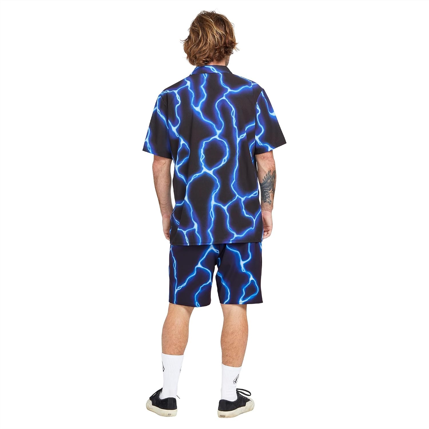 Volcom Men's Steppen Ew 17" Elastic Waist Short Black Fa