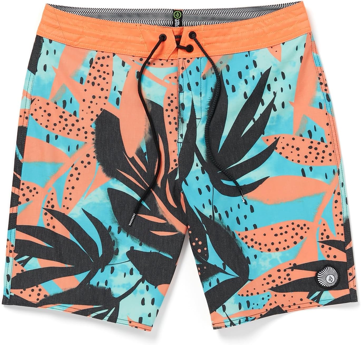 Volcom Mens Waterside Floral Stoney Tigerlily