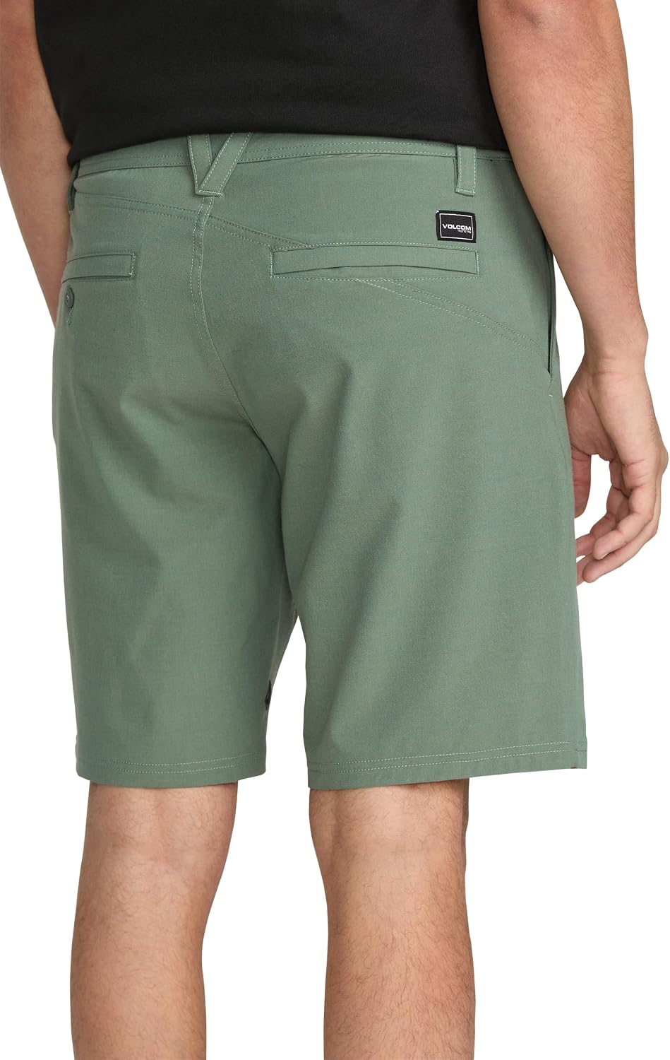 Volcom Men's Regular Frickin Cross Shred 20" Hybrid Water Repellent Short Light Olive
