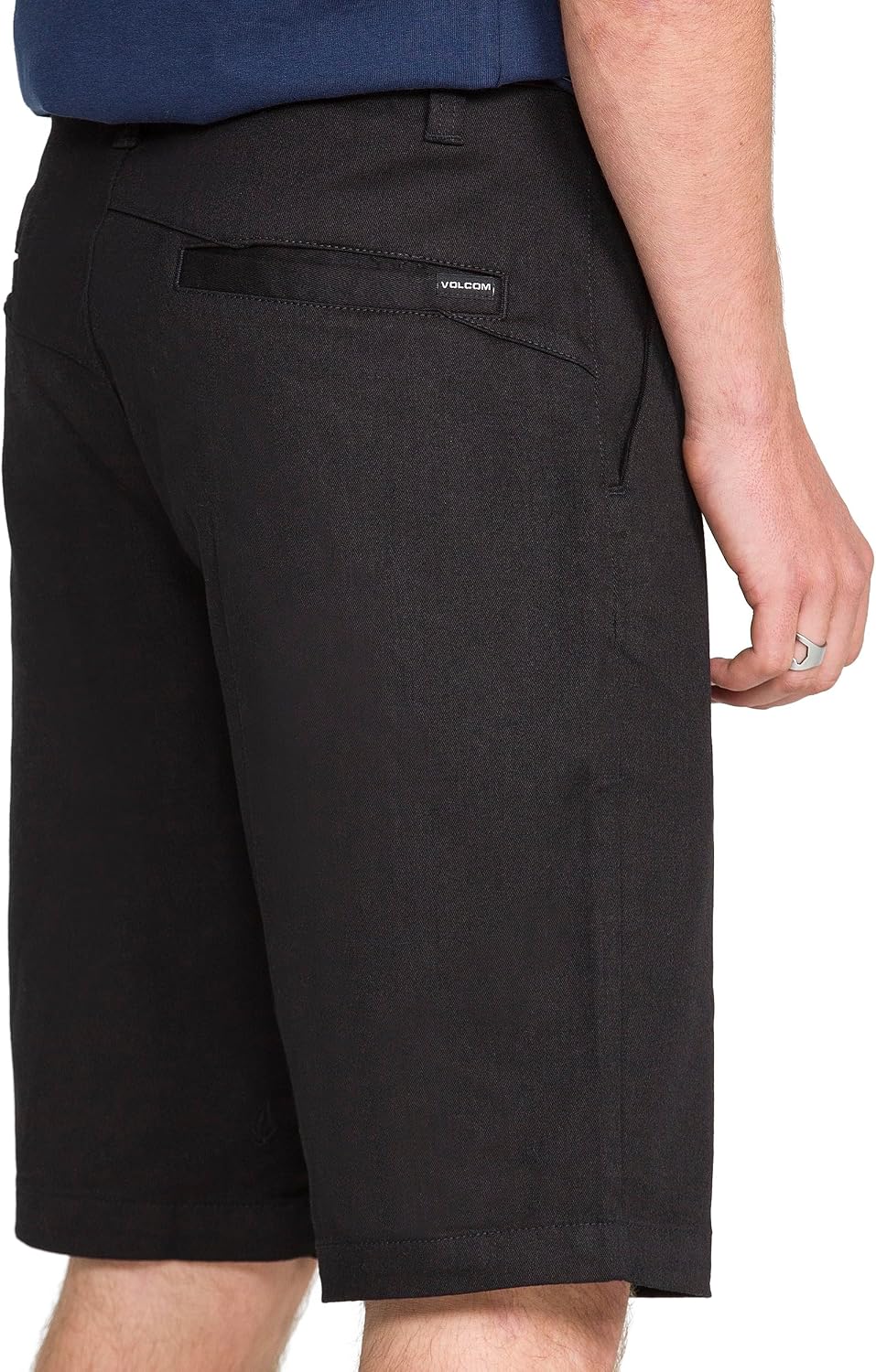 Volcom Men's Vmonty Stretch 22 Chino Shorts – Casual Everyday Wear, Relaxed Fit Black