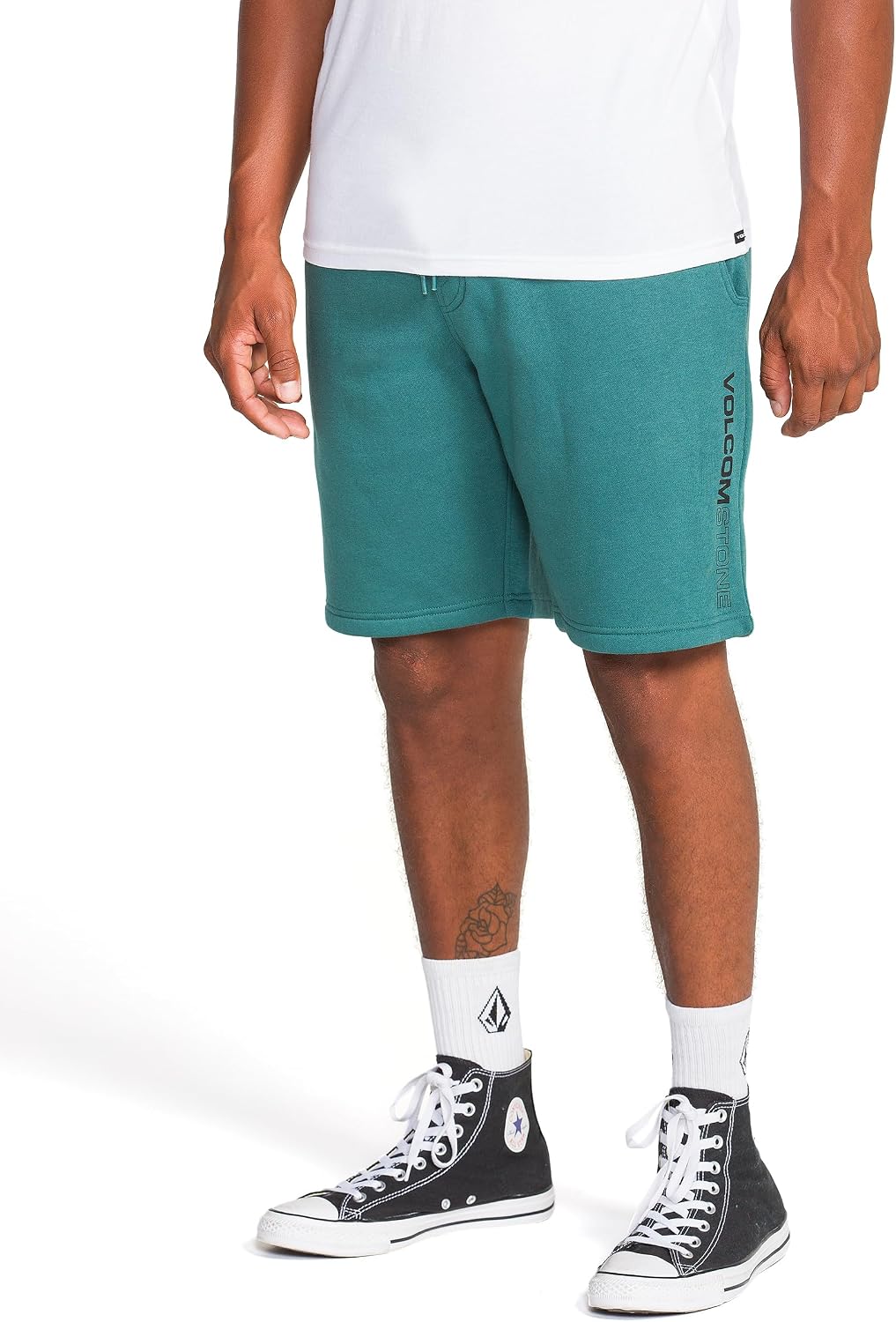 Volcom Men's Frickin Elastic Waist 19" Chino Short Ranger Green