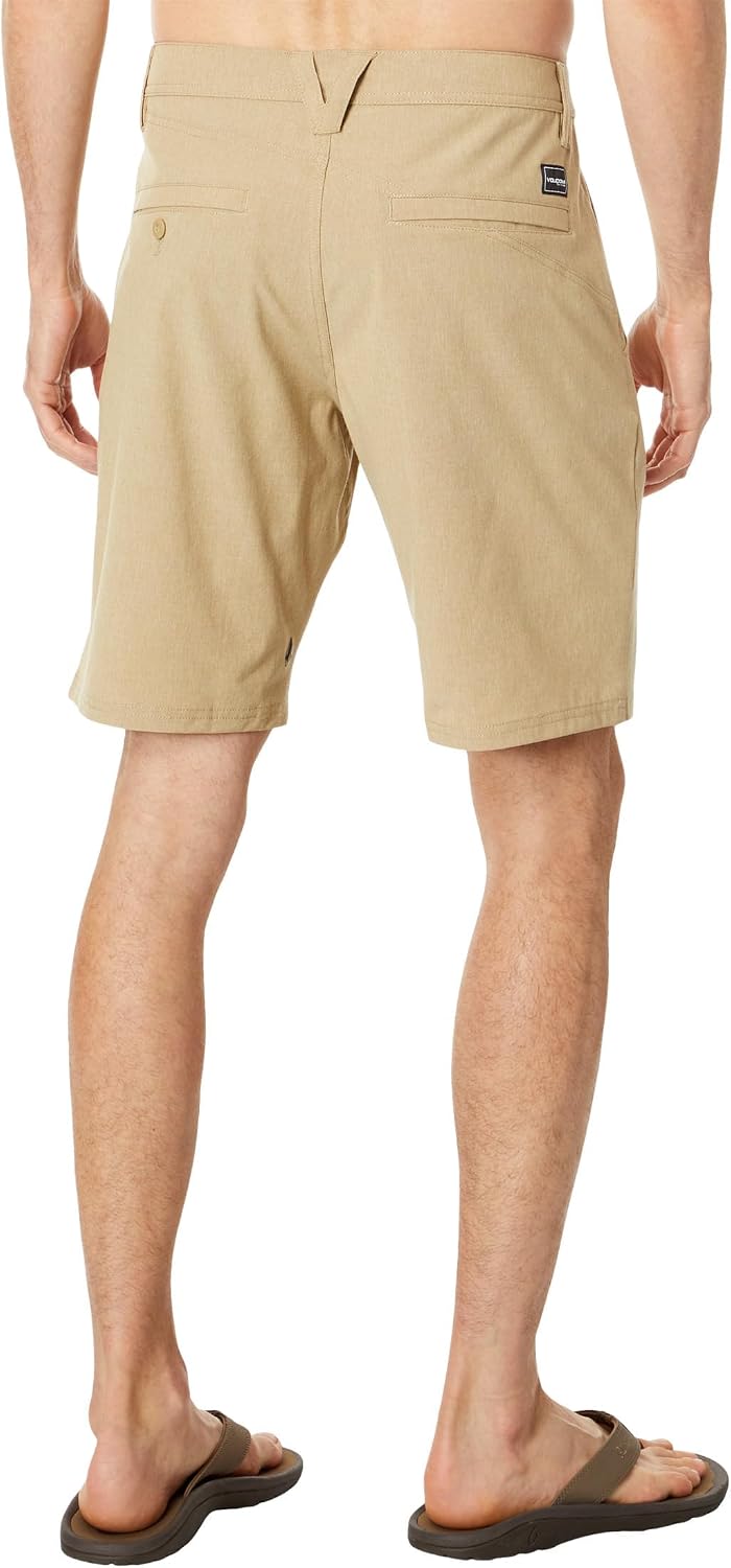 Volcom Men's Regular Frickin Cross Shred 20" Hybrid Water Repellent Short Dark Khaki