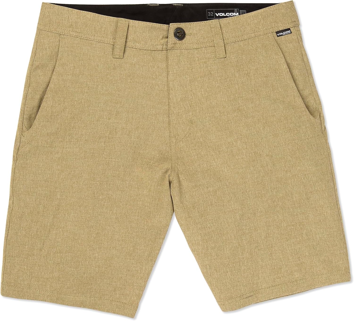 Volcom Men's Regular Frickin Cross Shred 20" Hybrid Water Repellent Short Dark Khaki