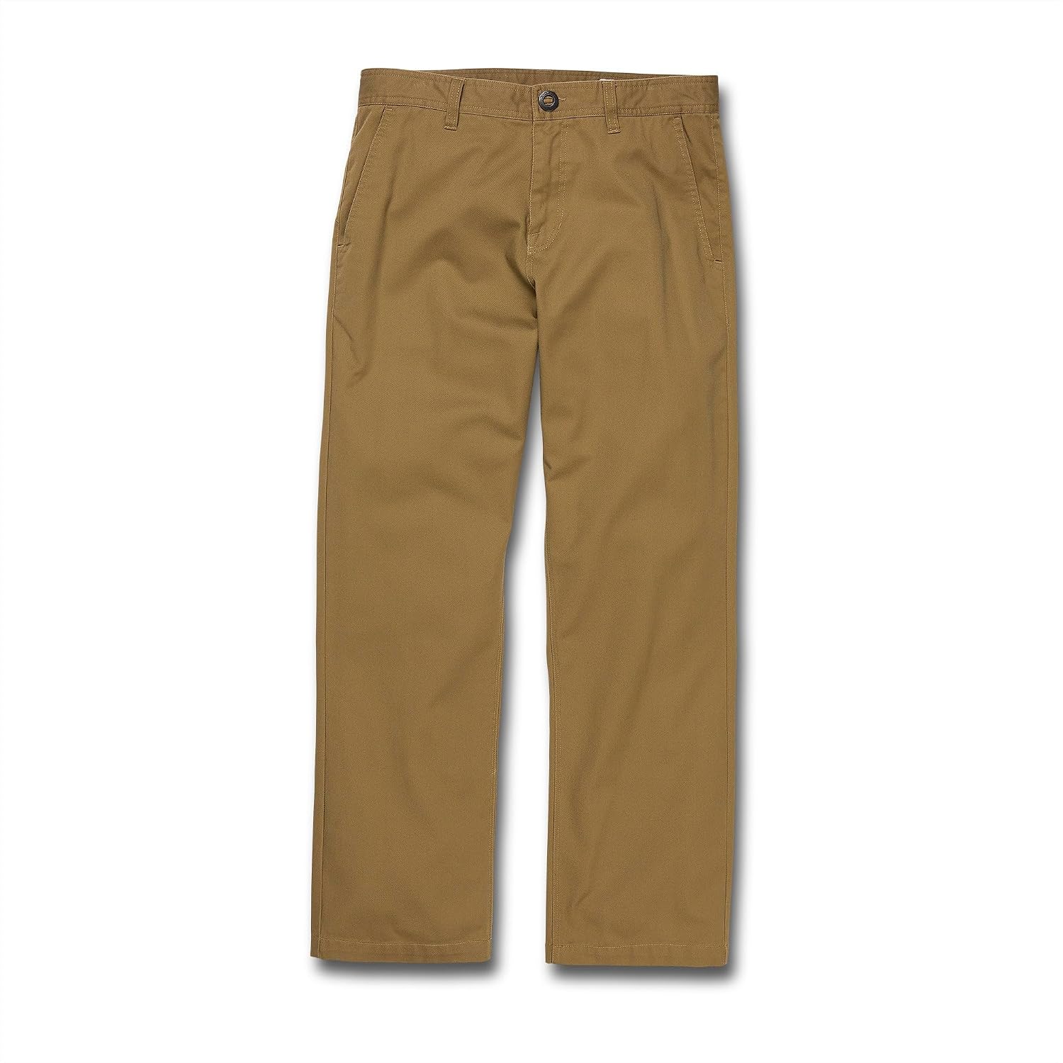 Volcom Men's Frickin Skate Loose Baggy Fit Chino Pants – Relaxed Tapered 17″ Leg Opening, 30″ Inseam Dark Khaki Skate
