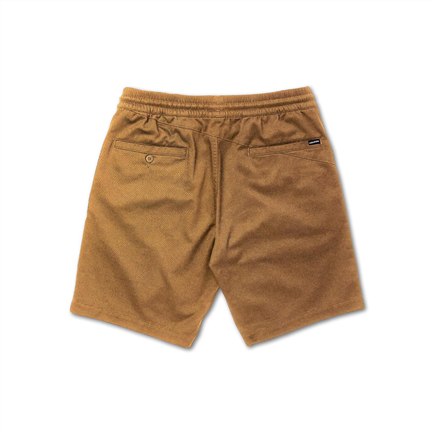 Volcom Men's Frickin Elastic Waist 19" Chino Short Dark Khaki