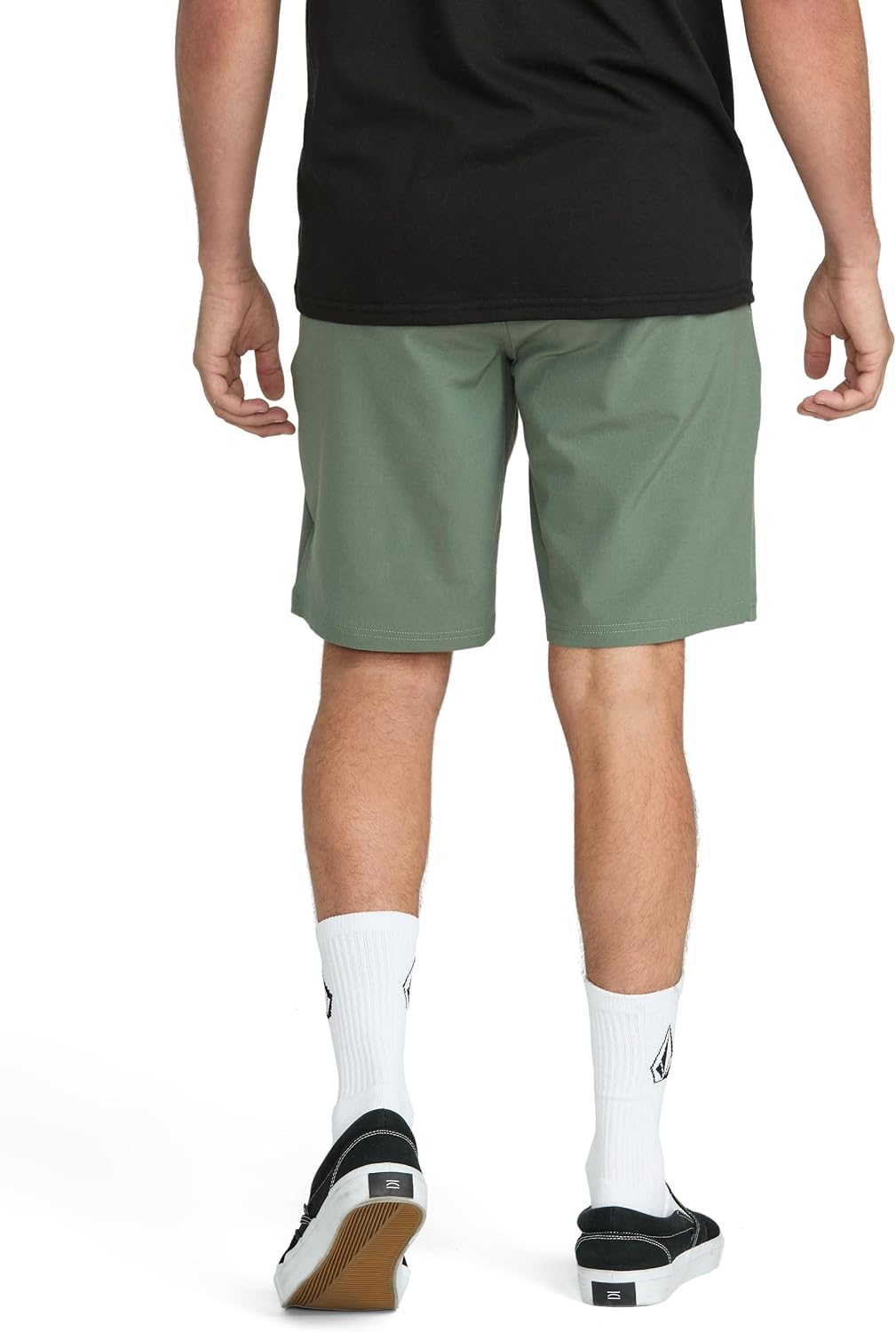 Volcom Men's Regular Frickin Cross Shred 20" Hybrid Water Repellent Short Light Olive