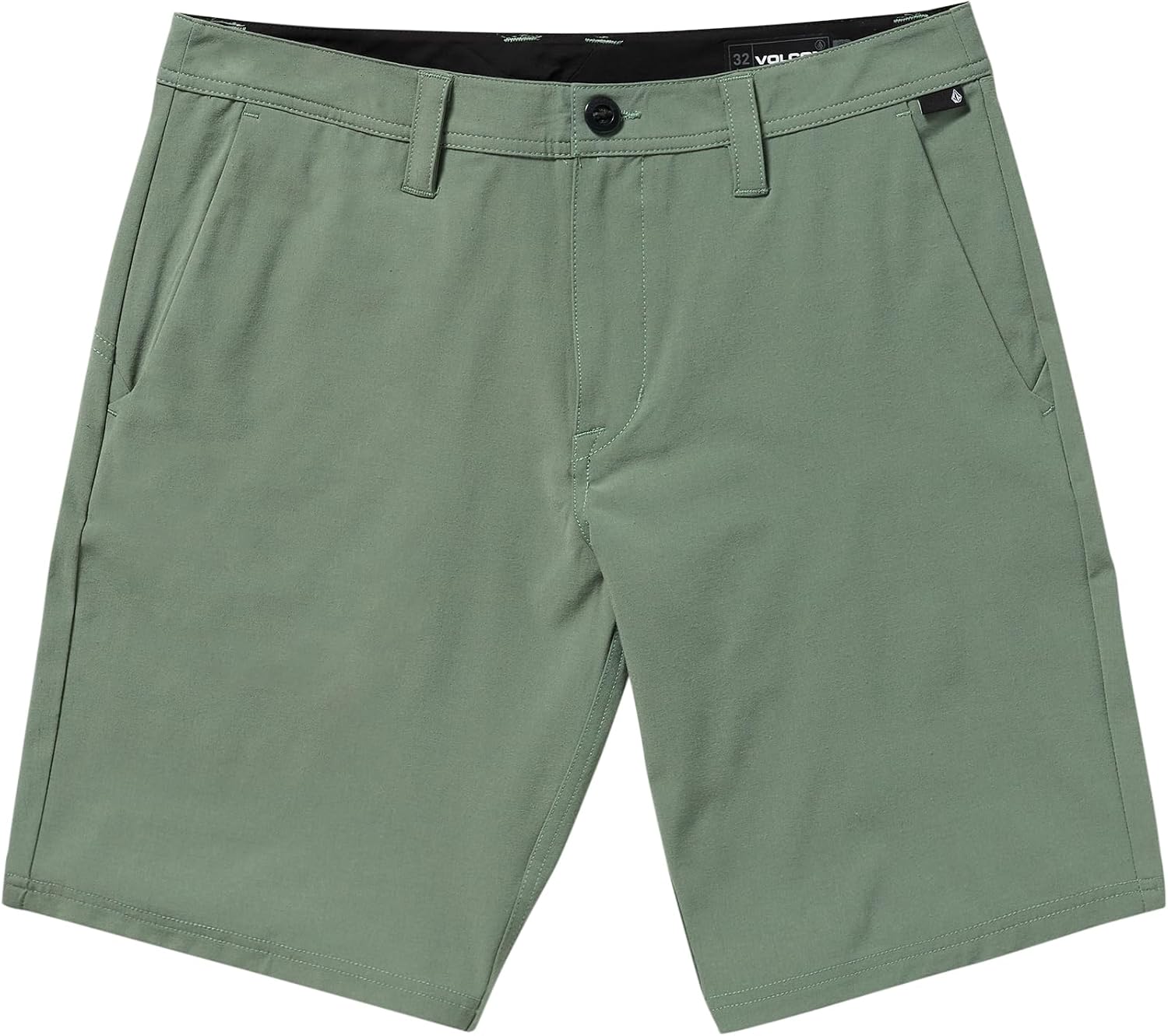 Volcom Men's Regular Frickin Cross Shred 20" Hybrid Water Repellent Short Light Olive
