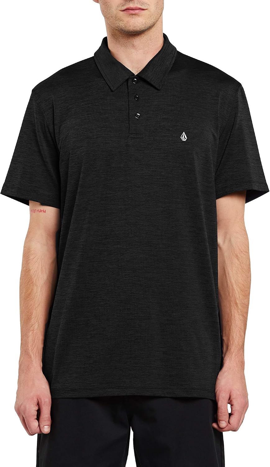 Volcom Men's Wowzer Hazard Performance Golf Polo Hazard Black