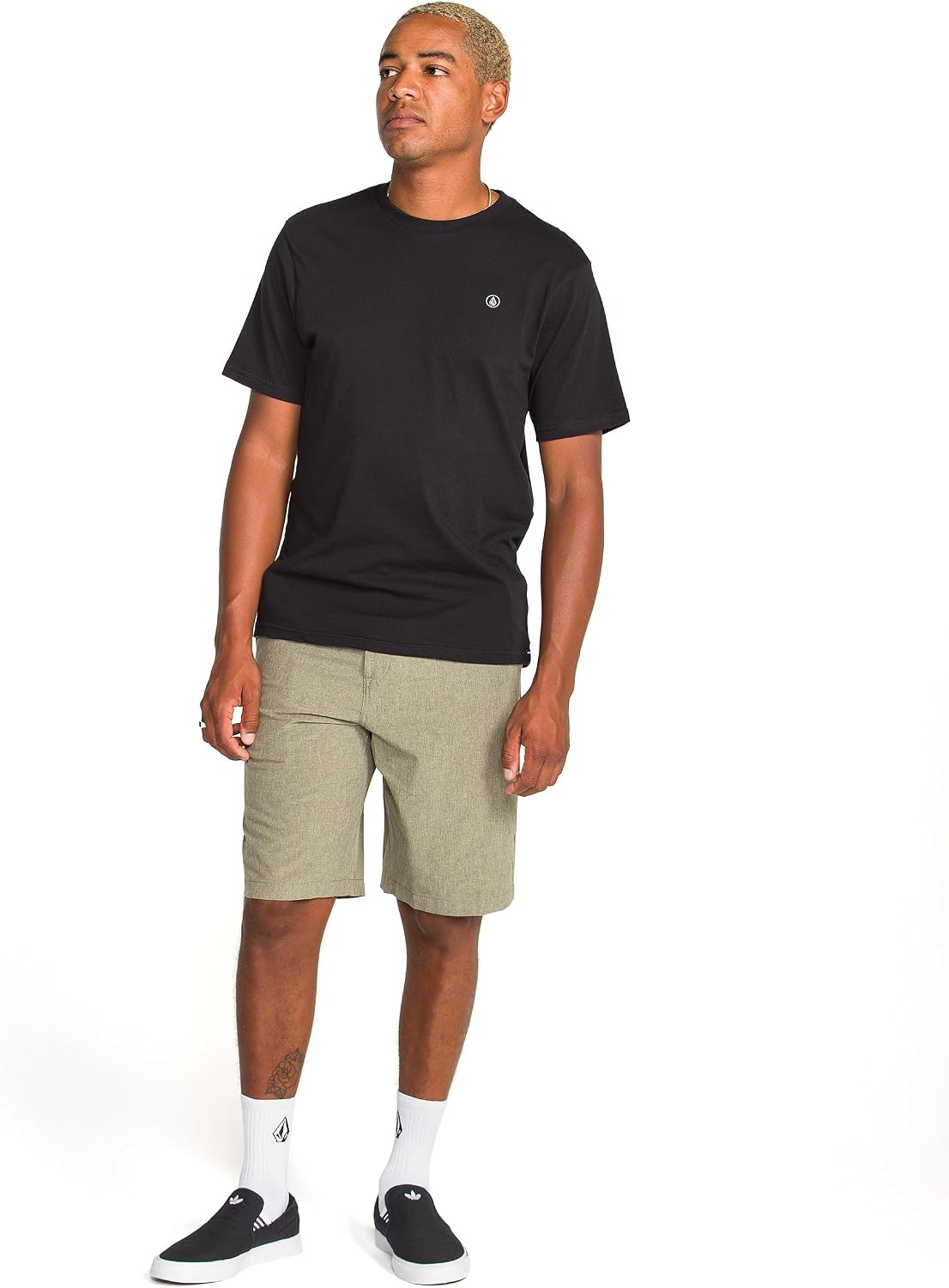 Volcom Men's Kerosene 21" Hybrid Chino Shorts Quick-Dry Stretch Fabric Wintermoss