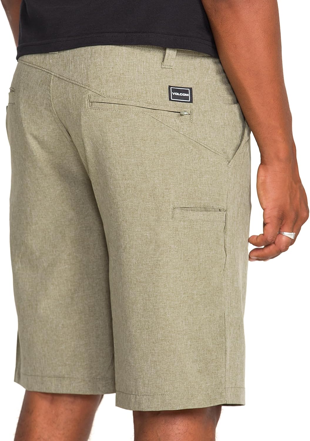 Volcom Men's Kerosene 21" Hybrid Chino Shorts Quick-Dry Stretch Fabric Wintermoss