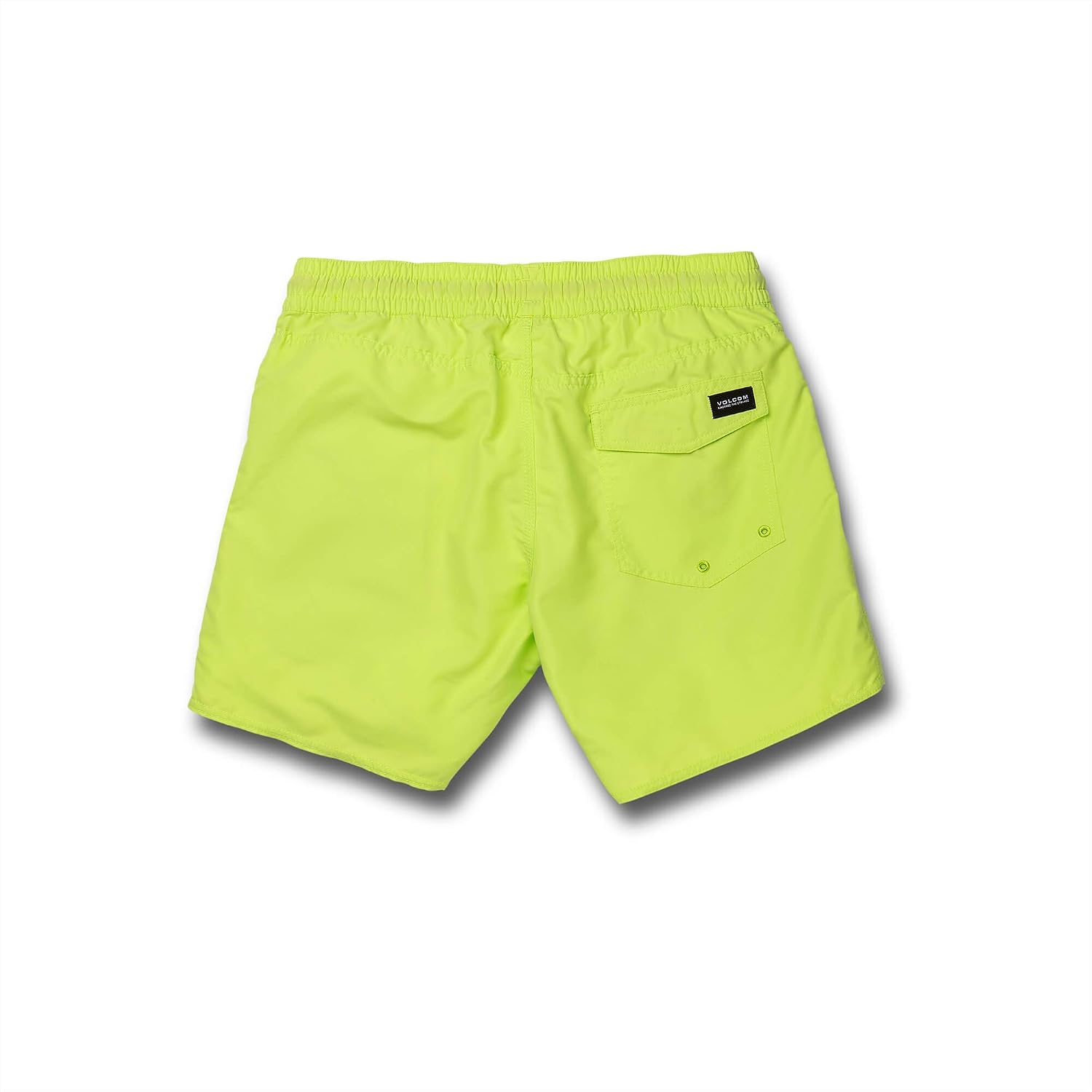 Volcom Men's 16" Elastic Waist Swim Trunks- Stretchable, UPF 50+, Quick Dry Swim Bottoms Lt Green